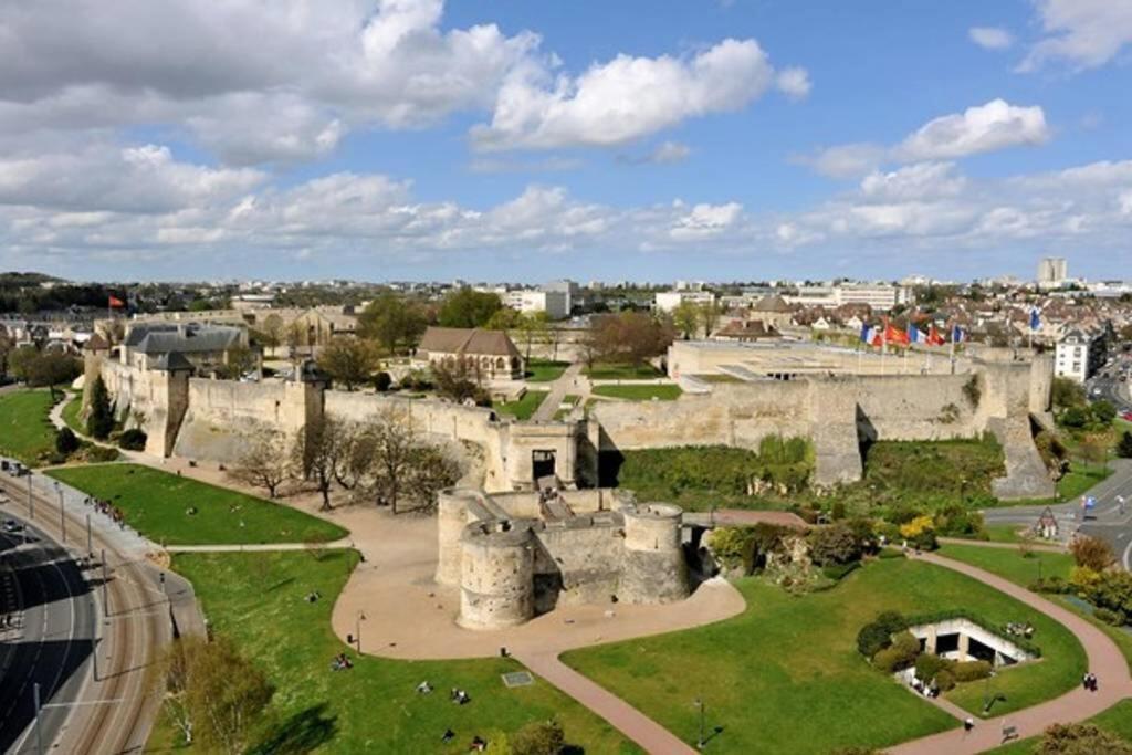 Appt Premium Centre Chateau Terrasse 2 Chambres 6P Vue Exceptionnelle Caen Exterior foto