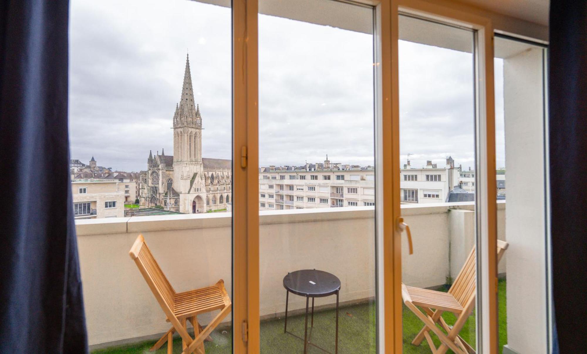 Appt Premium Centre Chateau Terrasse 2 Chambres 6P Vue Exceptionnelle Caen Exterior foto